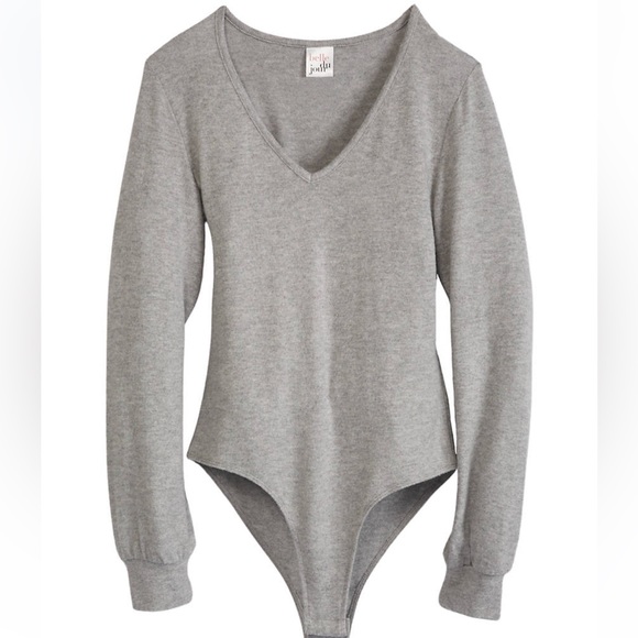 NWT Belle du Jour Long Sleeve V-Neck Bodysuit - Picture 4 of 4
